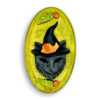 Mini Sculpture: Witch Cat