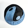 Ying yang black and blue