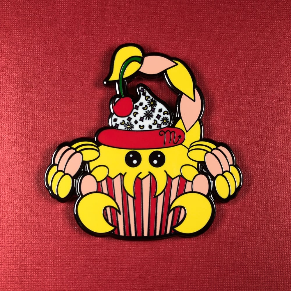Image of Scorpio Cupcake Pin