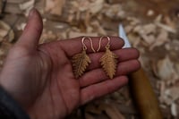 Image 4 of Fern Leaf Earrings.