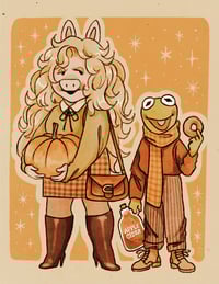 Kermit and Miss Piggy Print