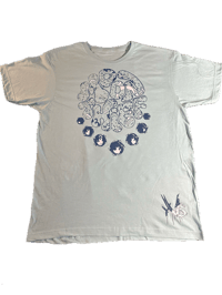 Moon Thief Tee v2 - Light Blue/Navy