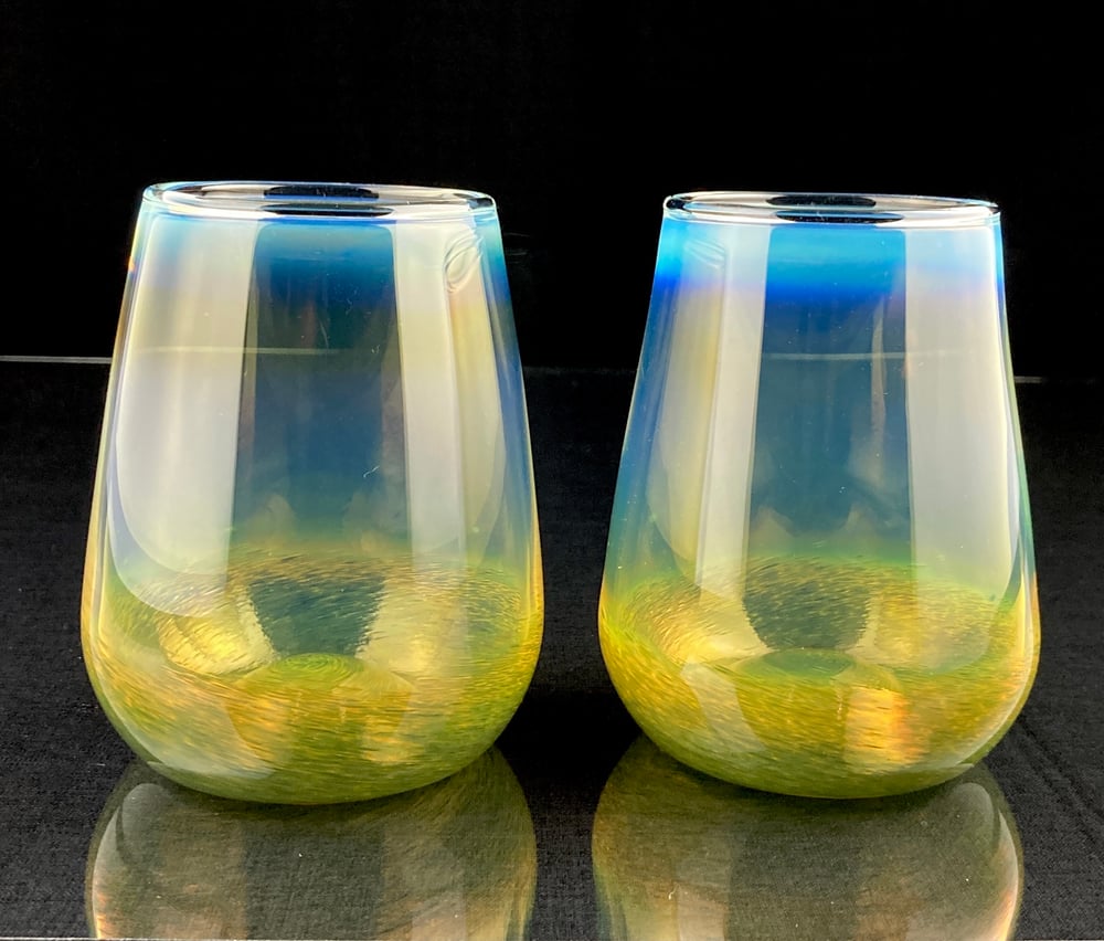 Image of Frit Tumbler - Amazon Lagoon set no.1