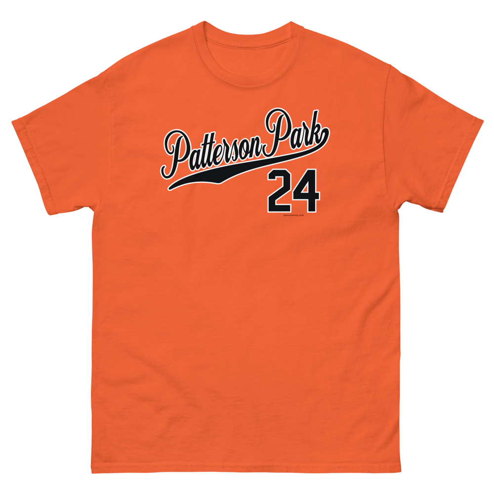 Image of Patterson Park Baltimore T-Shirt 21224 Mens (Orange)