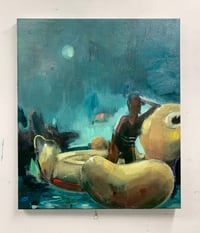 Image 2 of Painting / maleri / "Et øjeblik II" / 60x70 cm