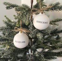 Image 4 of Personalised ceramic bauble 