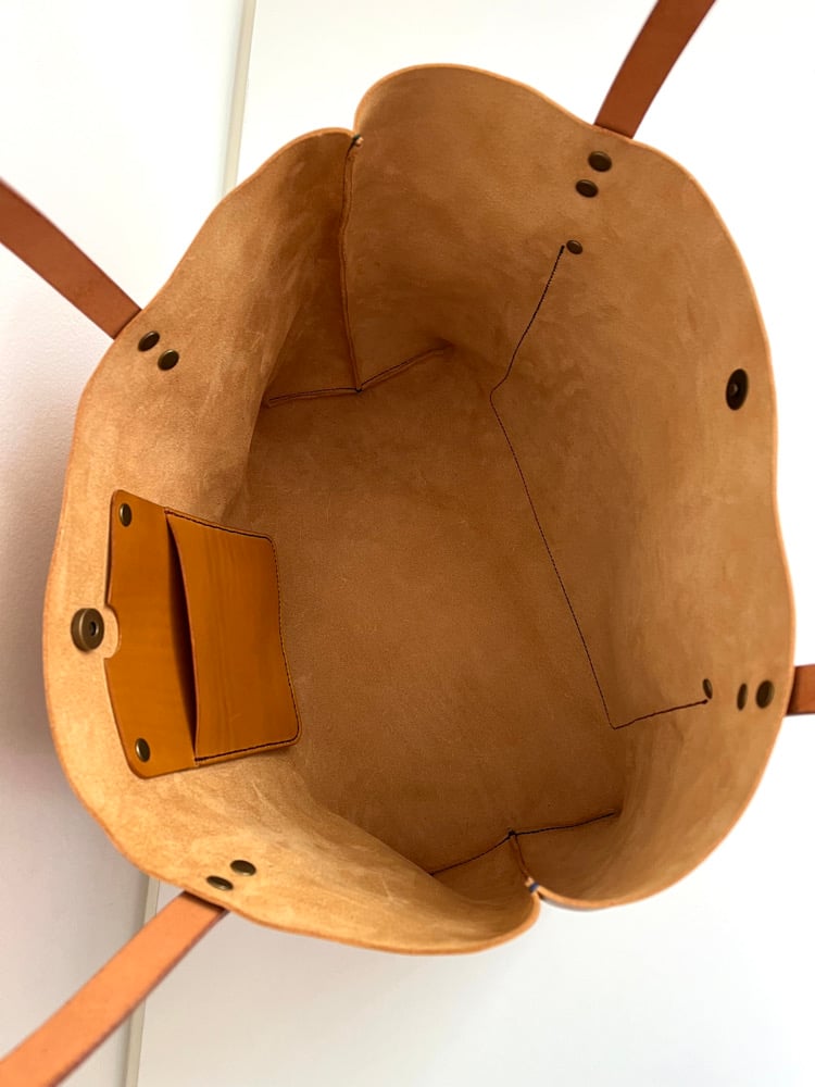 Image of (Reserved for Copeland) Tan Italian Vachetta Carry-All Tote