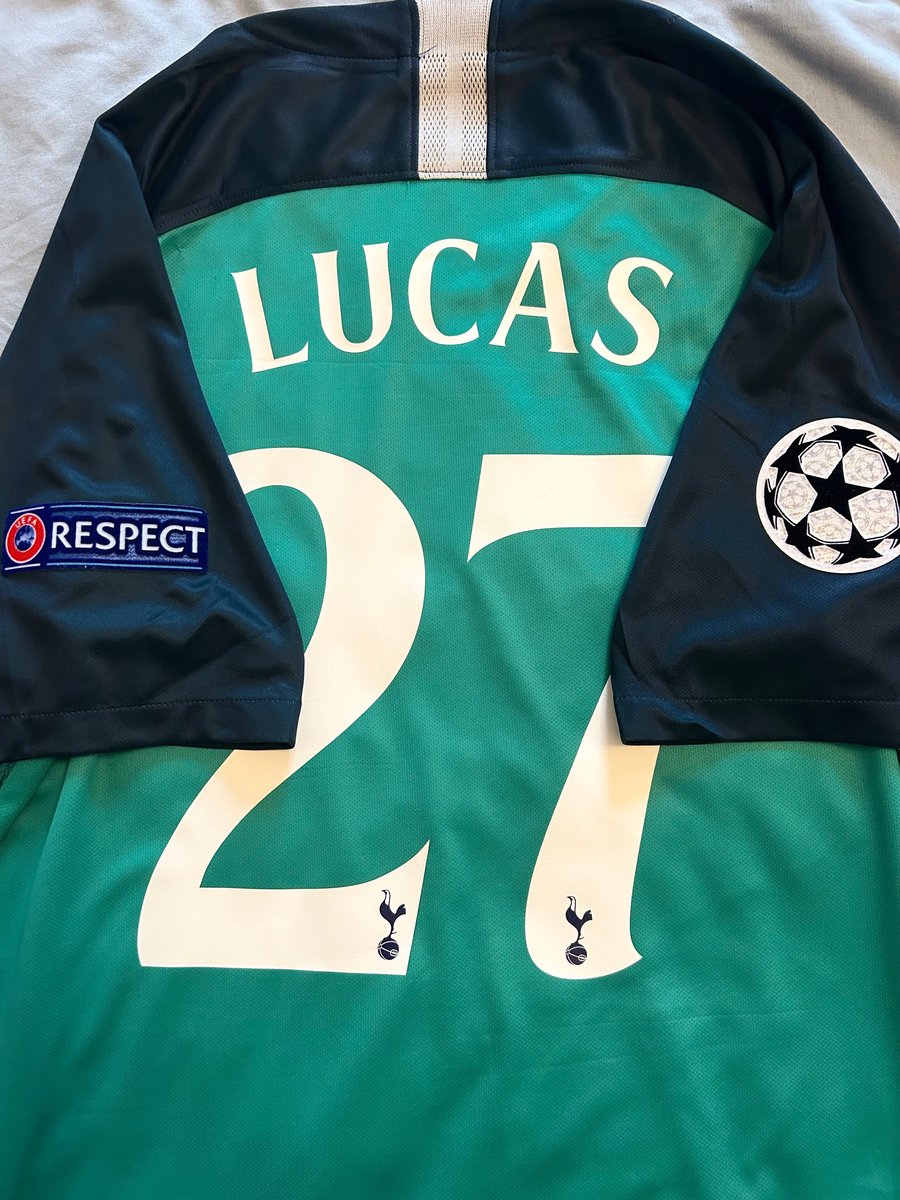 Image of Tottenham Hotspur “LUCAS 27” 2018/19 Third Shirt + patches (XL)