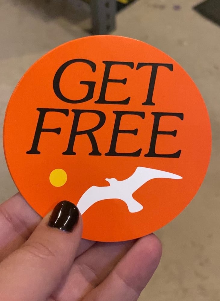 Image of “GET FREE” STICKER 3-PACK.