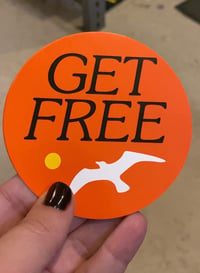 Image 2 of “GET FREE” STICKER 3-PACK.