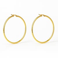 Image 3 of Large stainless steel Hoops