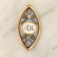 Image 1 of NAVETTE GEORGIAN PENDANT/BROOCH