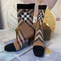 Image 1 of BRITISH PLAID BROWN BOOTS