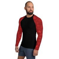 Image 3 of Enigma Crimson Men's Rash Guard   