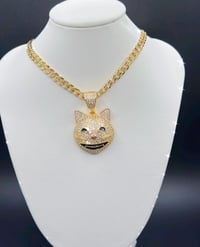 Image 5 of GOLD DIAMOND KITTY NECKLACE