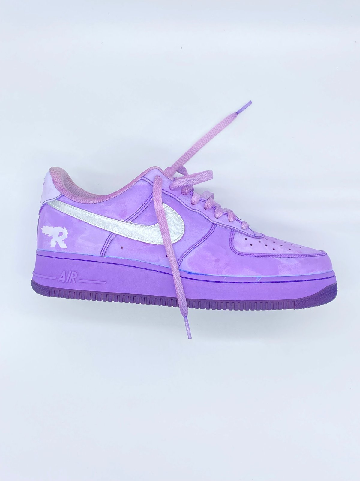 Blue and purple air force outlet ones