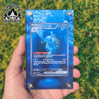 Image 1 of Blastoise ex SAR Pokemon Card Display