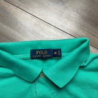 Image 3 of werm Liljerryspringer peter polo shirt teal SZ Medium