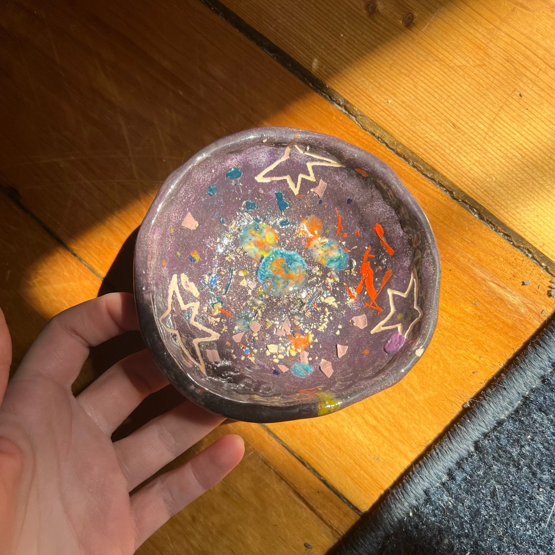 Image of purple chunk dish