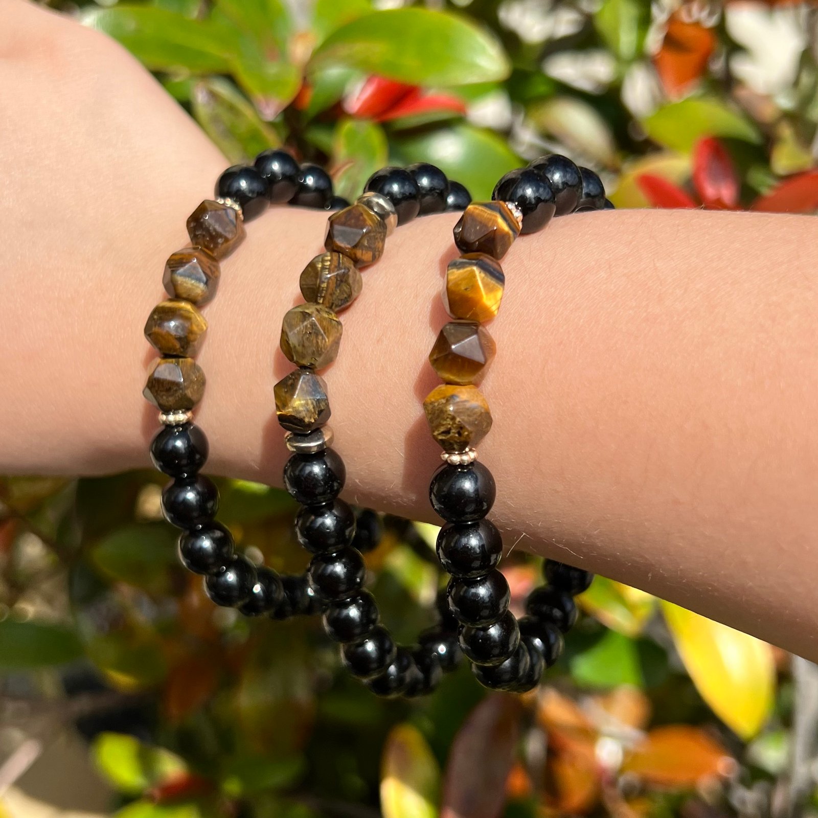 Tigers eye and black tourmaline deals together