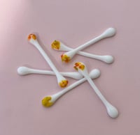 Image 1 of Fused glass fidget sticks set: Q-tips 