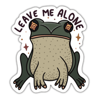 Image 1 of Leave Me Alone Frog - Sticker