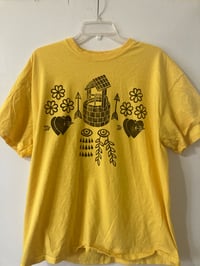 Image 1 of 'Change' Custom Upcycled Blockprinted Tee