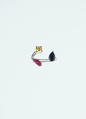 Image of LOWOOL - Frog Sparkle Silver Toe Ring