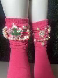 Image 2 of AKA Glam Slouch Socks