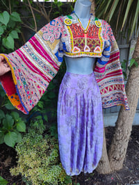 Image 4 of Vintage Fez Crop Tribal Top chest 30 inches