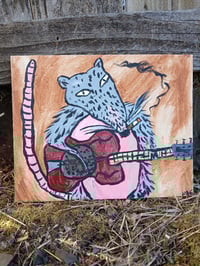 Image 2 of Possum Playing Resonator Guitar 