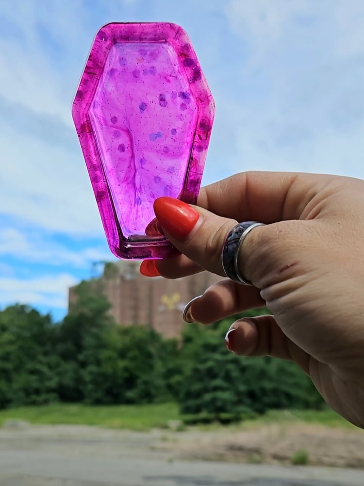 Image of Magenta Mini Coffin Tray