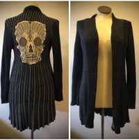 Image 2 of Fatal Beauty Series: UPcycled Peek-a-Boo skully cardi’s