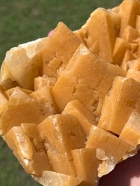 Image 9 of Orange Rhombohedral Calcite Cluster Specimen | Yunnan China #2889