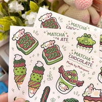 Image 2 of Matcha Chocolate Sticker Sheet