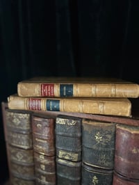 Image 10 of Livre ancien à secret, rare, reliure en cuir, XIXème siècle