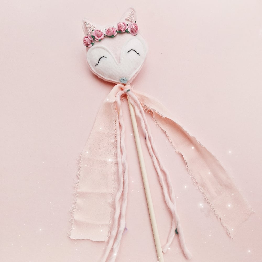 Image of May Flower Fox Wand. 