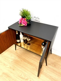 Image 4 of Mid Century Retro Black G Plan Cabinet / Small Drinks Cabinet / Records Cabinet 