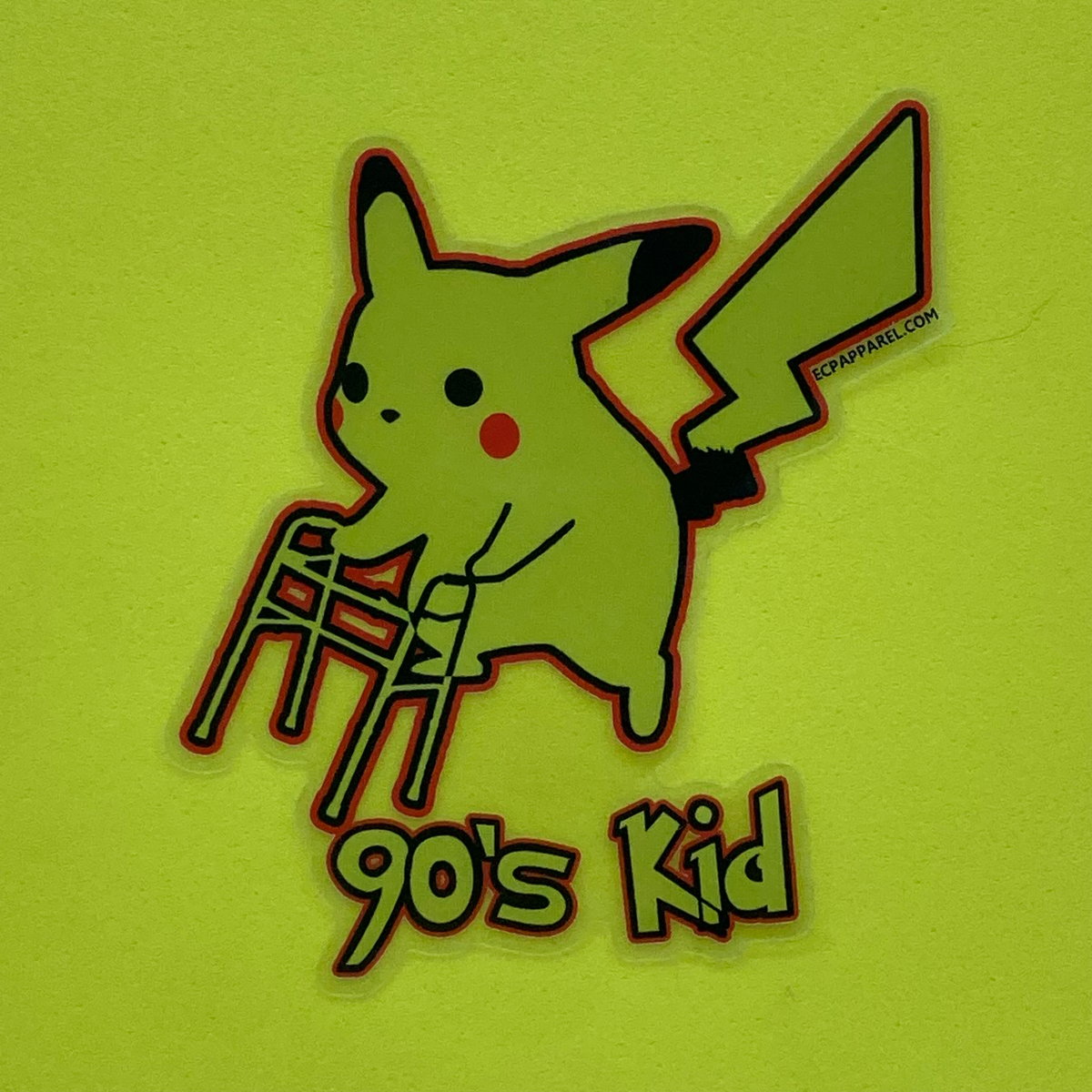 “90’s Kid” Die-cut Clear Sticker