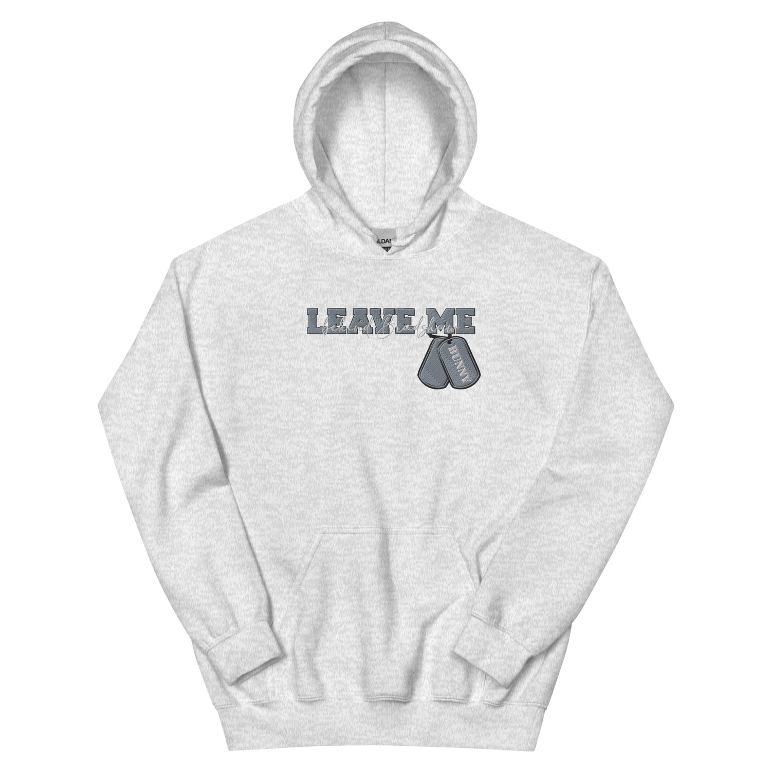 Image of Officially licensed leave me behind Leave me embroidery Unisex Hoodie