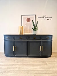 Image 2 of Stunning Curved Sideboard by Nathan, in Grey 