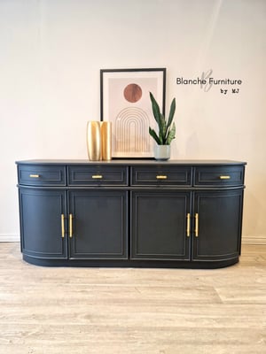 Image of Stunning Curved Sideboard in Grey - Available Now