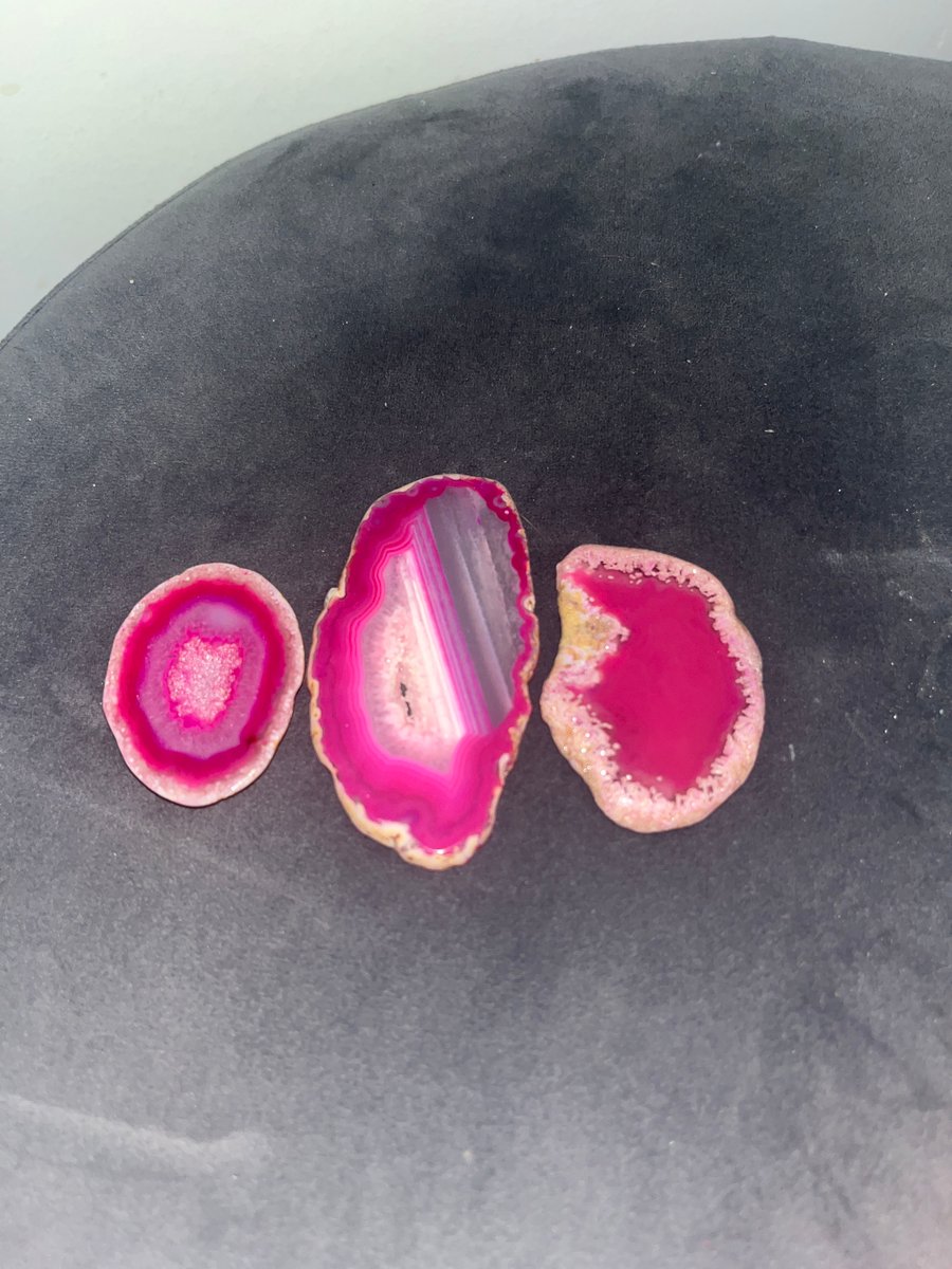 pink agate slices | crystal boutique