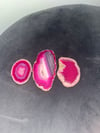 pink agate slices 