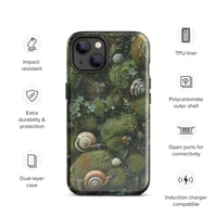 Image 23 of Flora and Fauna Goblincore Grunge Snails and Moss Tough Case for iPhone®