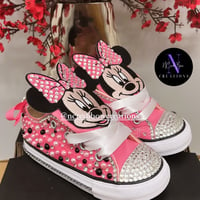 Image 2 of Baby/Toddler Minnie Bling Chucks