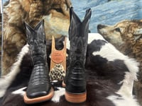 Image 3 of Crocodile Black Cowboy Boots