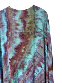Image 7 of S Long Woven Kimono in Tropical Agate Ice Dye
