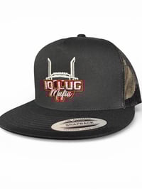 Image 2 of 10LUGMAFIA trucker hat center logo “red outline” 
