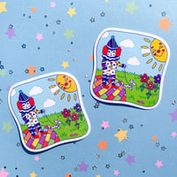 Image 1 of Dumpy And Spot Vinyl Sticker